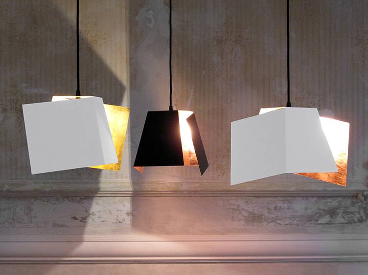 Renna Deluxe Falter // Pendelleuchte mit 24 Karat GOLD Lagerräumung