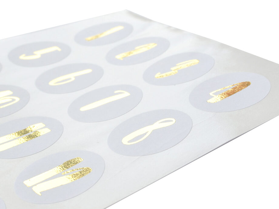 Renna Deluxe Adventskalender Gold metallic mit weißen Papiertüten Versandkostenfrei