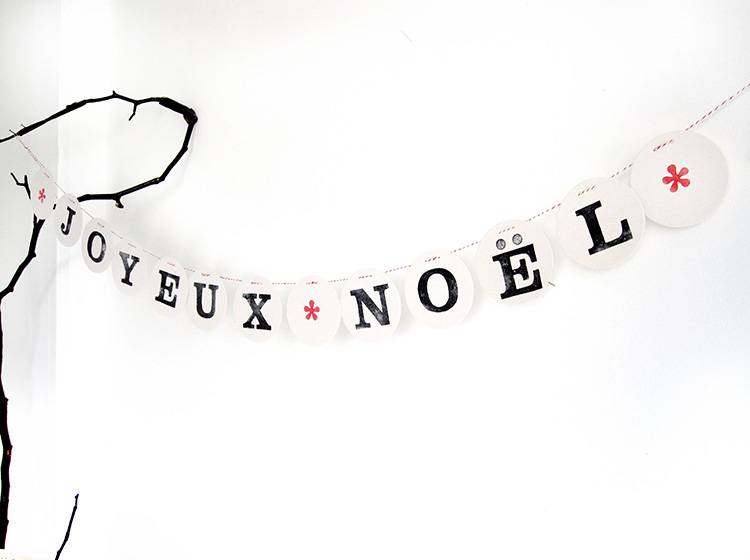 Renna Deluxe JOYEUX NOËL Girlande Flash Sale