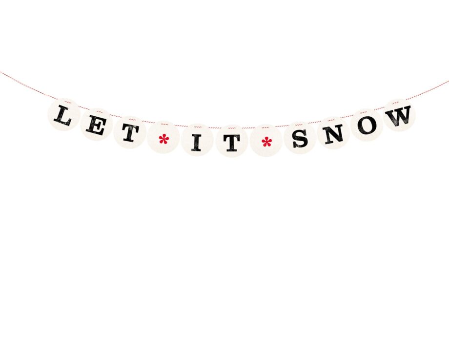 Renna Deluxe LET IT SNOW Girlande Valentinstagsangebot