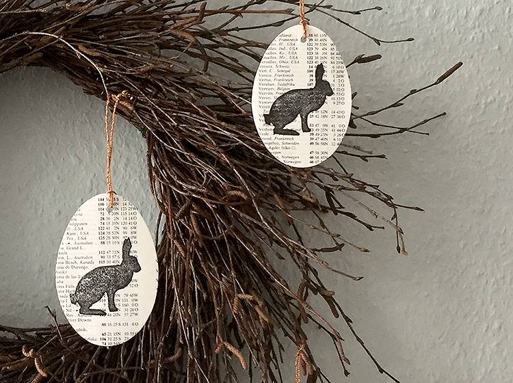 Renna Deluxe Frohe Ostern Klappkarte mit Osterei zum Anhängen Blitzangebot