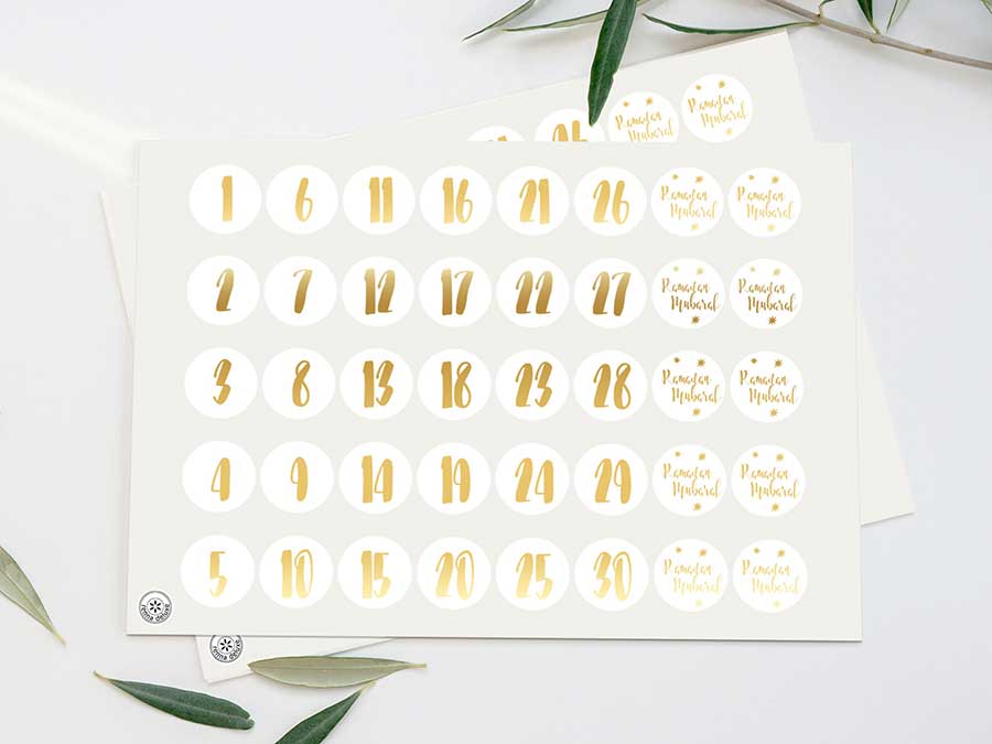Renna Deluxe RAMADAN Kalender Gold mit schwarzen Tüten Kauf eins, bekomm eins gratis