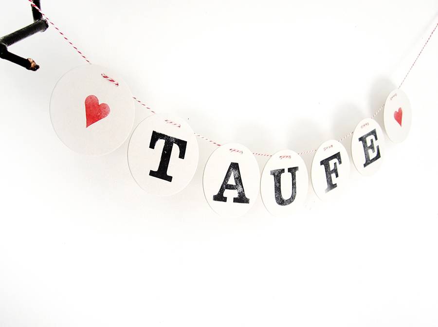 Renna Deluxe TAUFE Girlande Deko für das Tauffest Sonderangebote