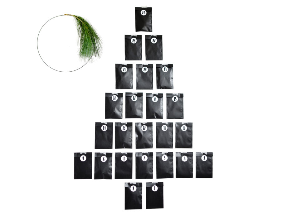 Renna Deluxe Adventskalender Schwarz mit Handlettering für Männer Zeitbegrenzte Promotion