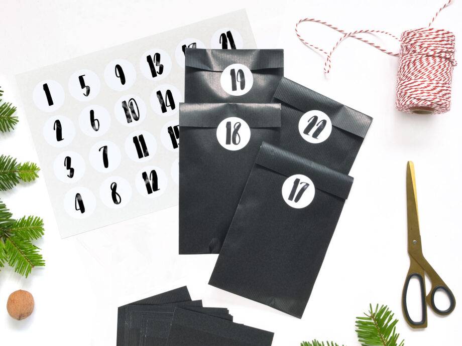 Renna Deluxe Adventskalender Schwarz mit Handlettering für Männer Zeitbegrenzte Promotion