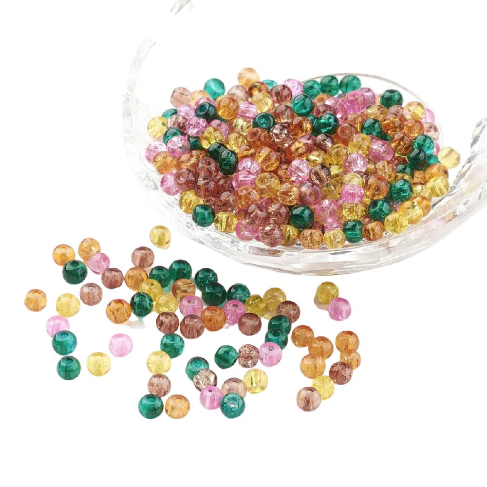Sadingo Glasperlen Bunter Mix | 100 Stück, 4 mm Große Rabatte