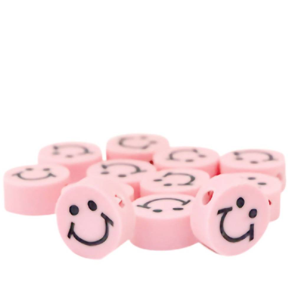 Sadingo Polymer Clay Perlen | 40 Stk., 10mm, Smileys Saisonale Angebote