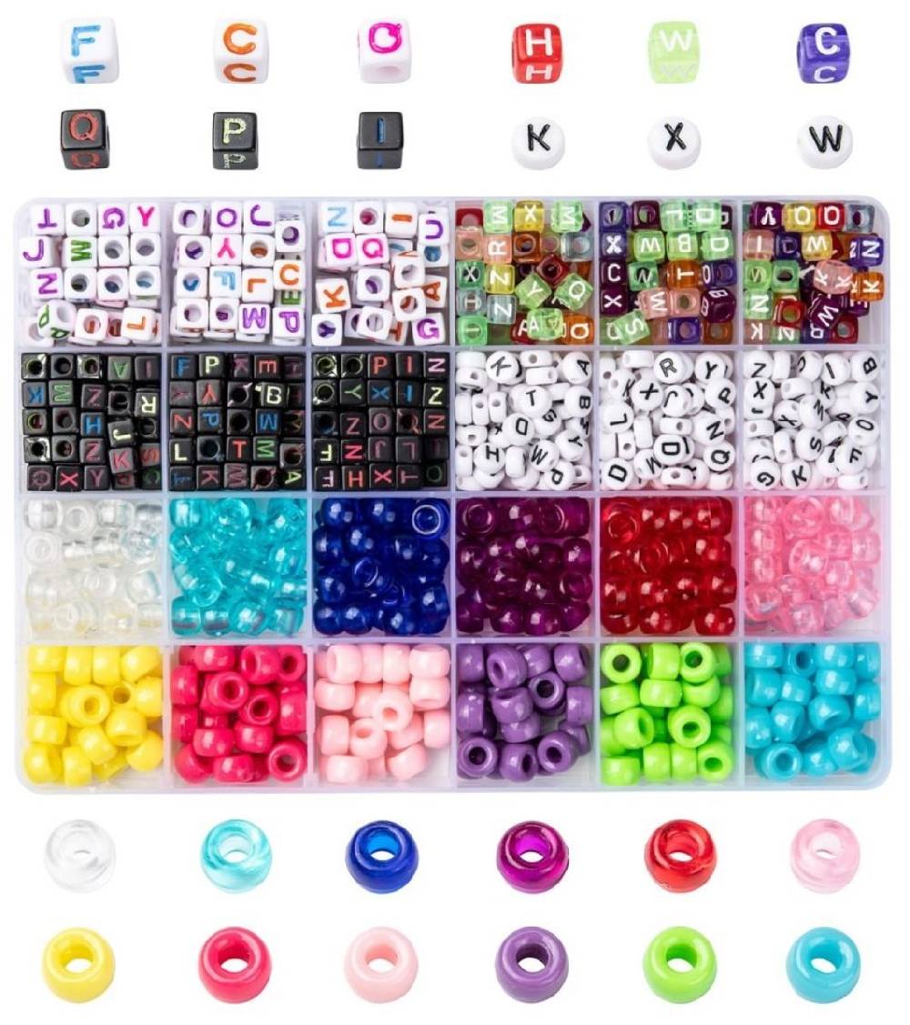 Sadingo Acrylperlen Set mit Aufbewahrungsbox Riesige Ersparnisse