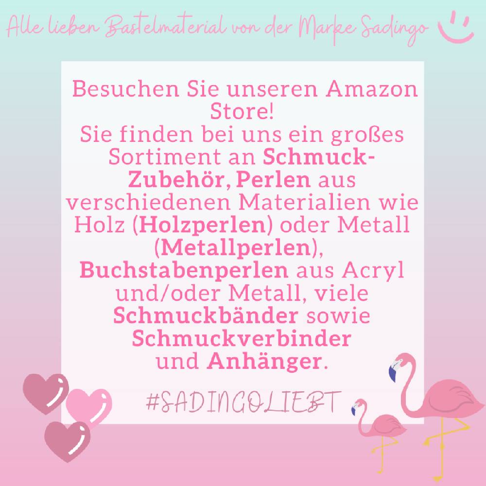 Sadingo Metallperlen | Metallröhrchen 15 Stück, 35x2,5mm VIP-Rabatte