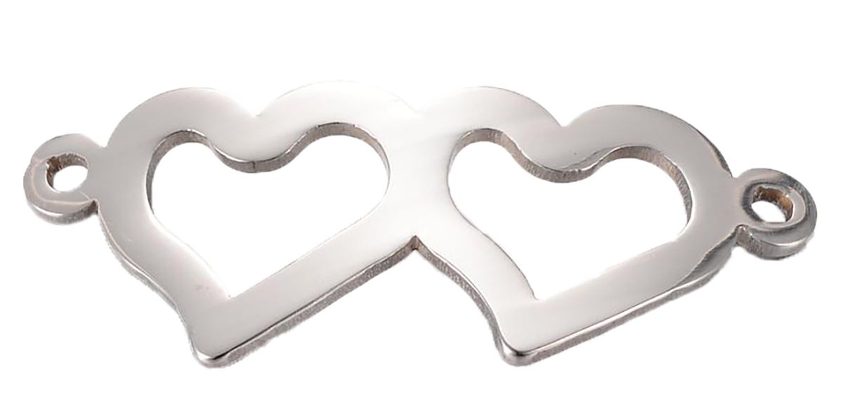 Sadingo Schmuckverbinder Herz | 10 Stück, 31,5x12,5 mm Wochenangebot
