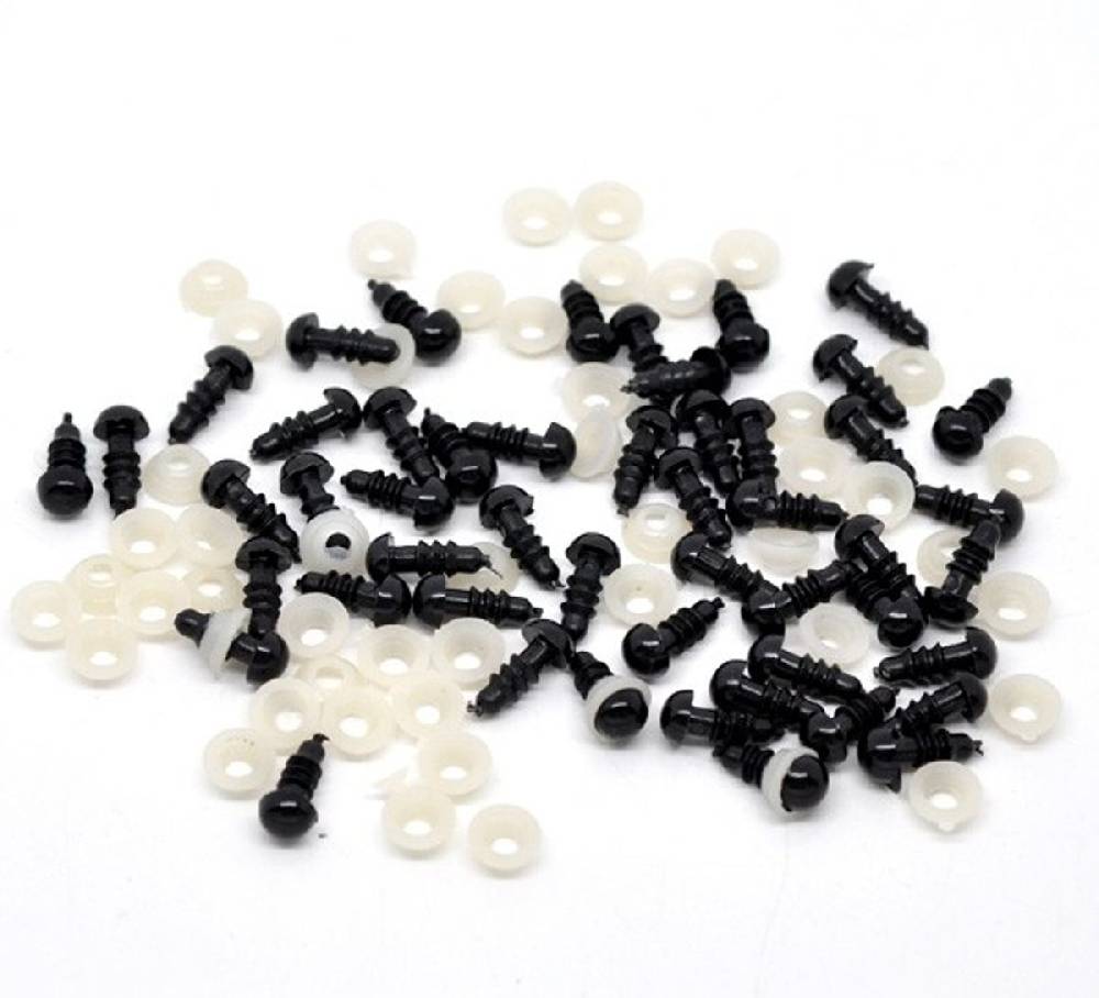 Sadingo Puppenaugen, Teddyaugen - 50 Stk. - 13 x 5 mm Bis zu 50% Rabatt