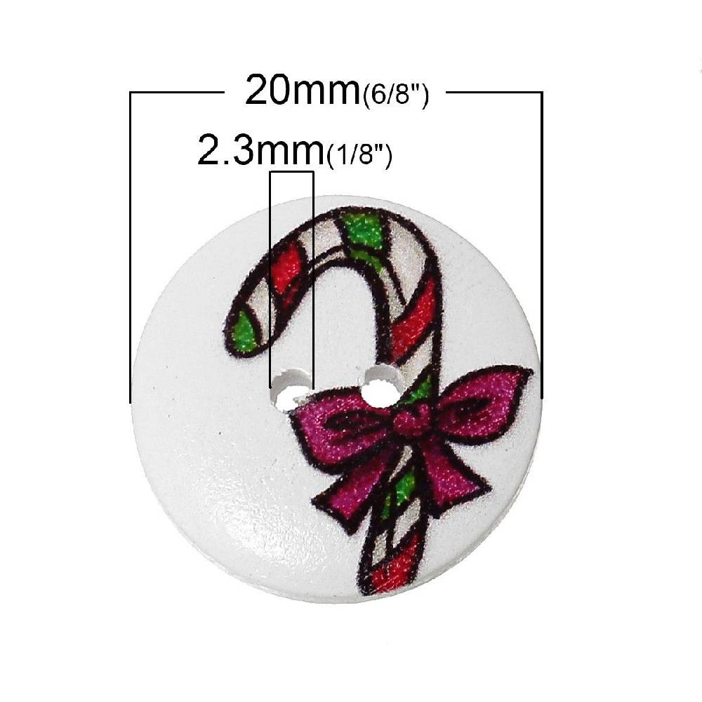Sadingo Holzknöpfe / 20 Stk. / Ø 2 cm Sonderangebot der Fabrik