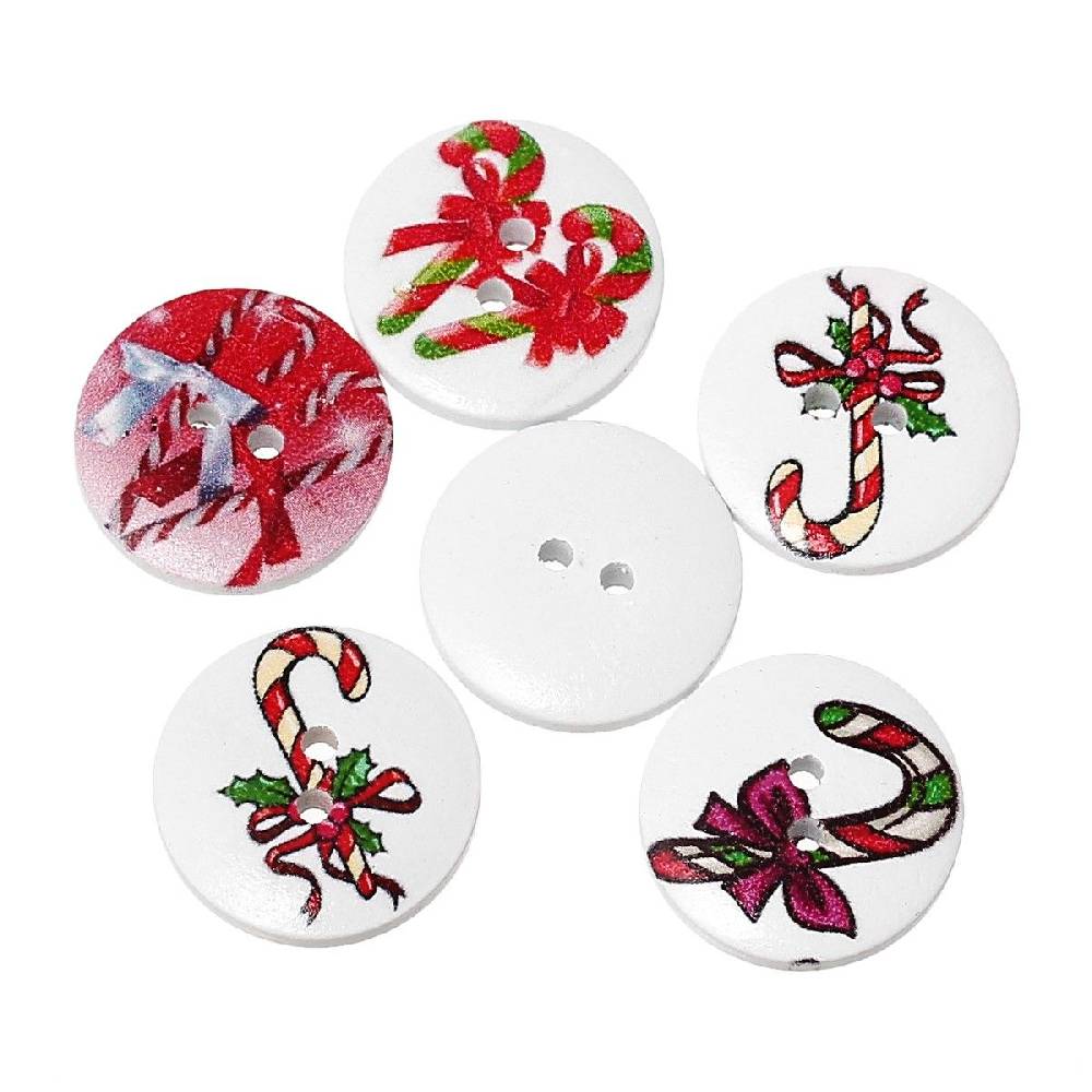Sadingo Holzknöpfe / 20 Stk. / Ø 2 cm Sonderangebot der Fabrik