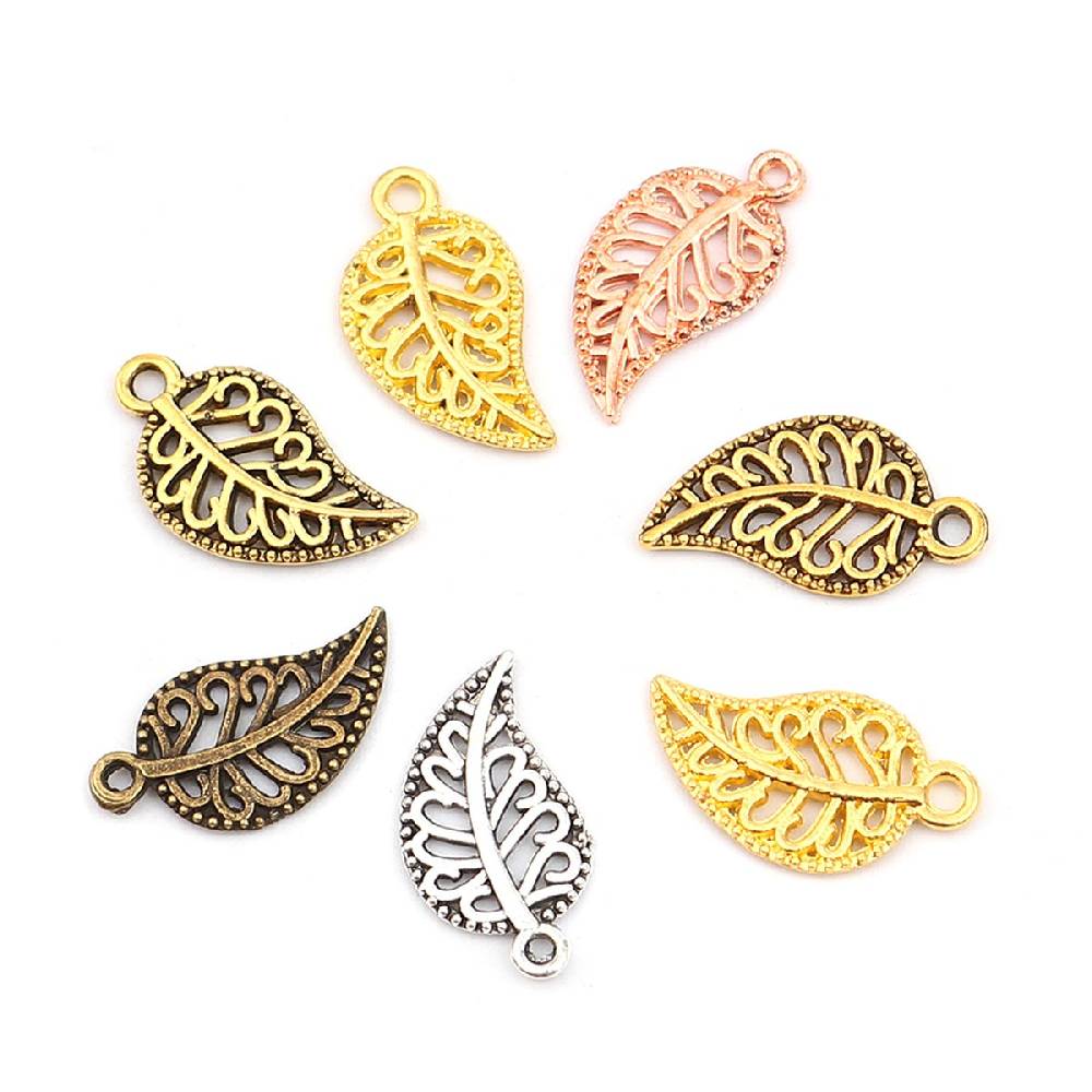 Sadingo Schmuckanhänger Set Blatt, 210 Stück, 19x10 mm Schlussverkauf