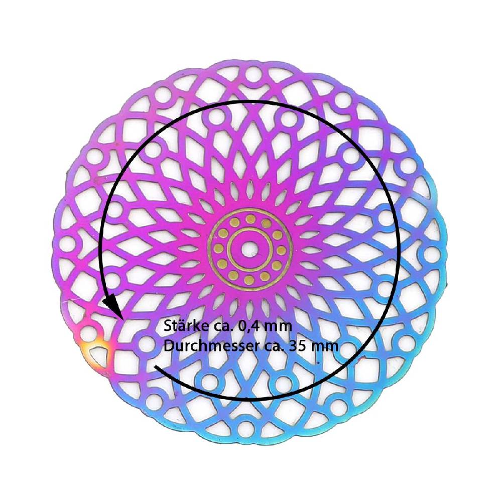 Sadingo Schmuckverbinder Mandala | 10 Stück, 31x30mm Günstig kaufen