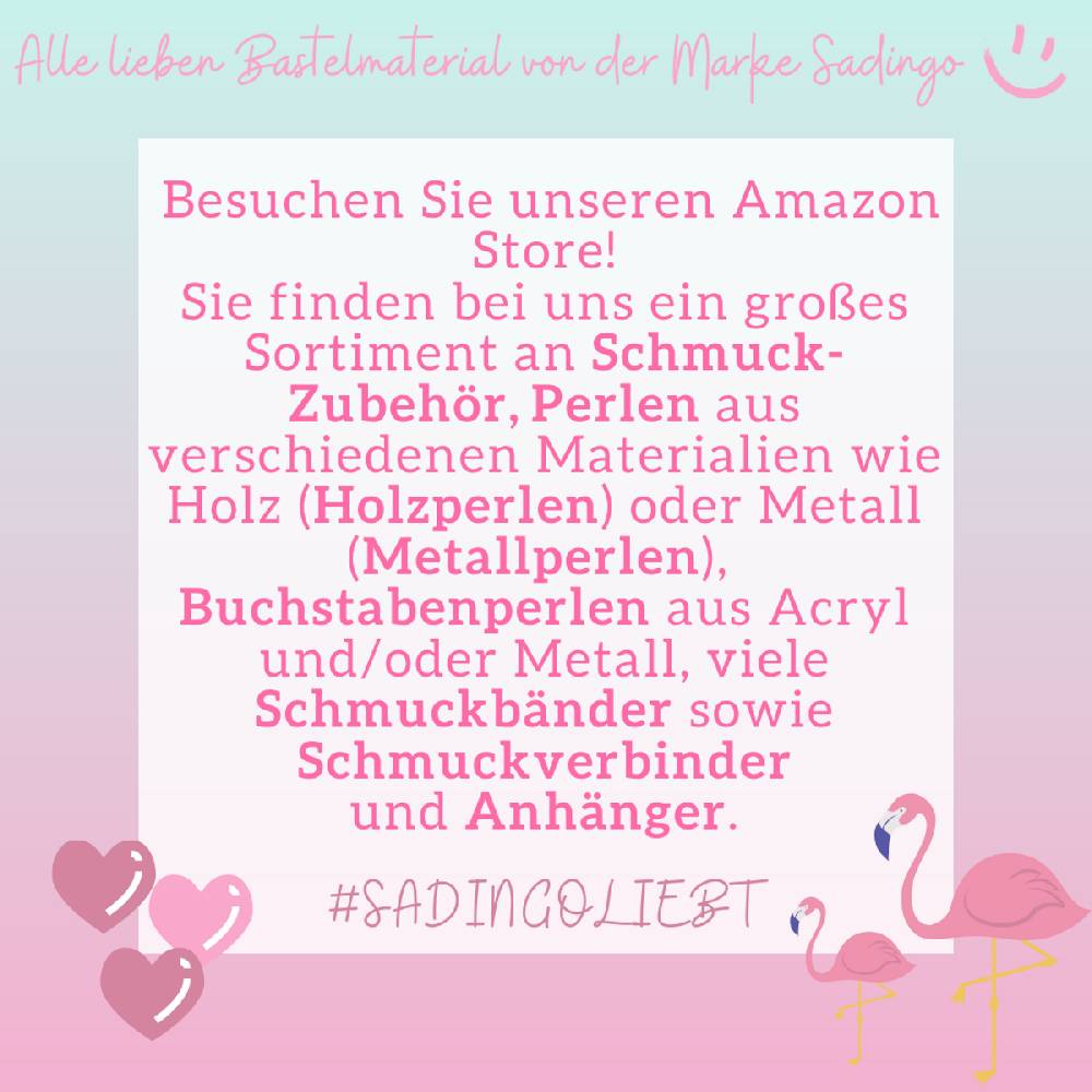Sadingo Schmuckverbinder Blume des Lebens | 10 Stück, 13mm Versandkostenfrei