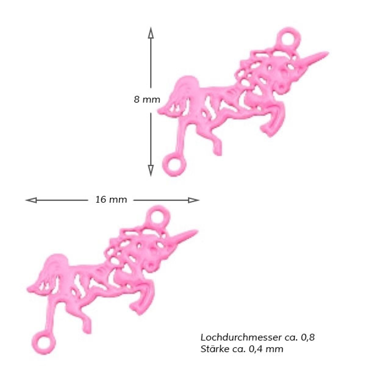 Sadingo Schmuckverbinder Einhorn | 25 Stück, 16 x 8 mm Exklusivangebot