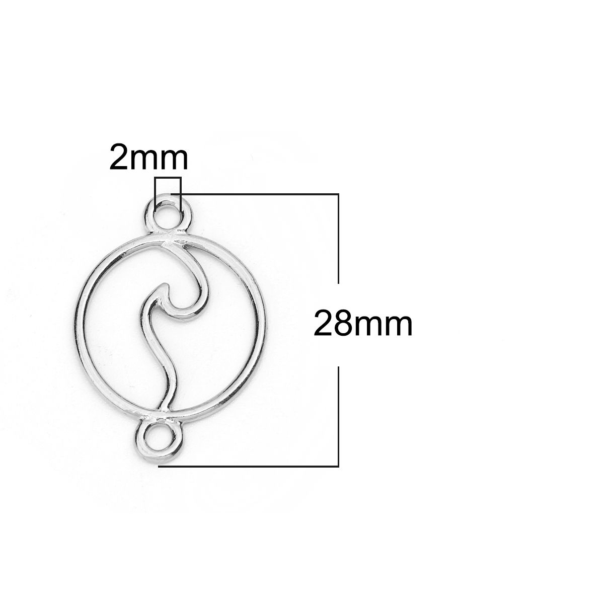 Sadingo Schmuckverbinder Welle | 10 Stkück, 28x20 mm Osterangebot