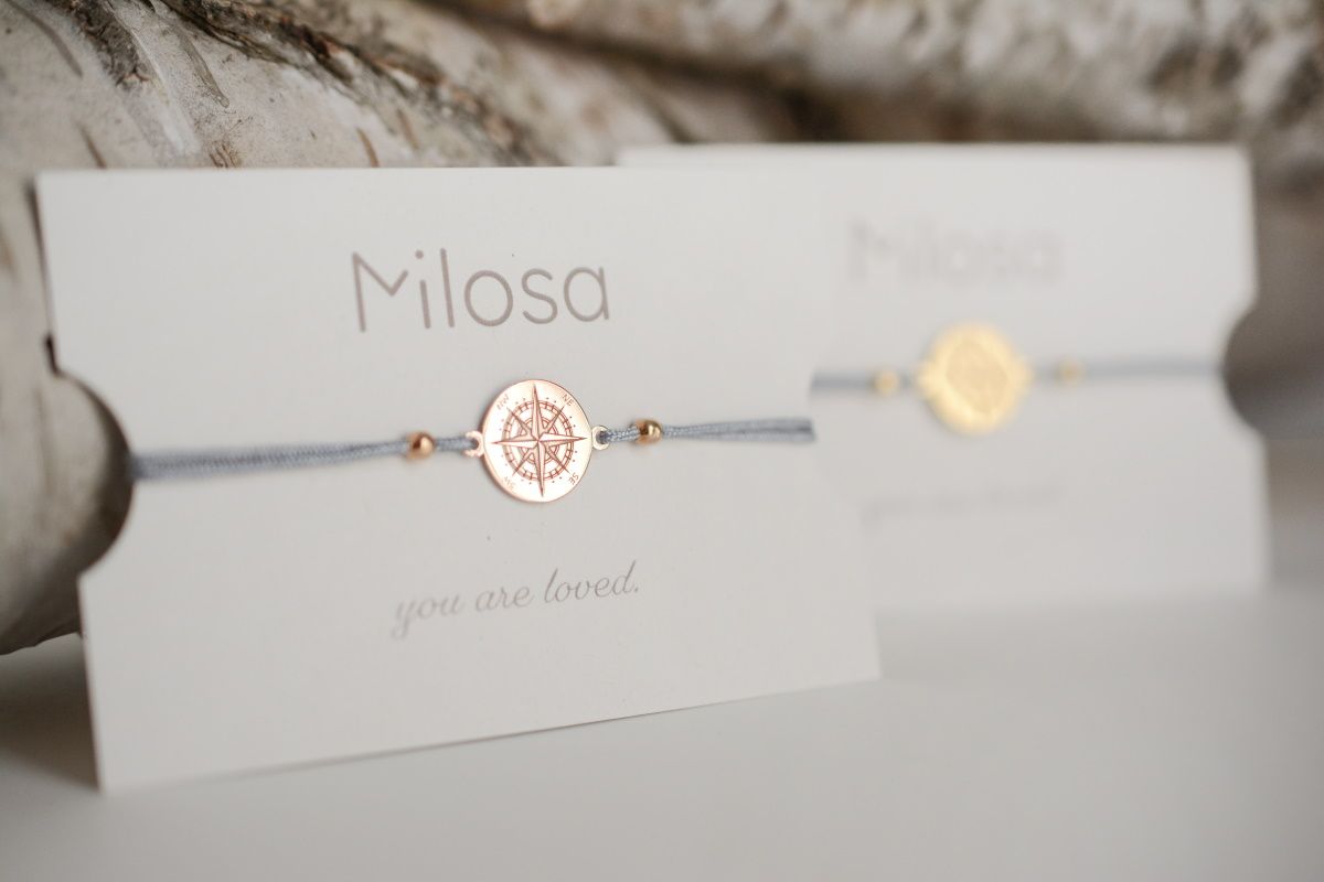 Sadingo Kompass Armband Damen 925 Silber (größenverstellbar) Lagerräumung