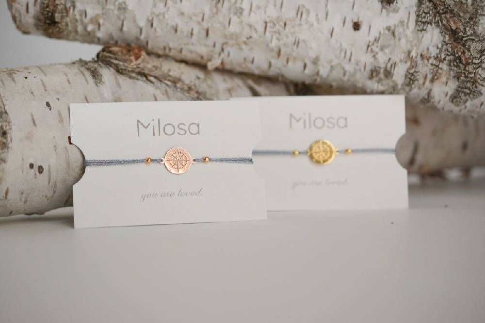 Sadingo Kompass Armband Damen 925 Silber (größenverstellbar) Lagerräumung
