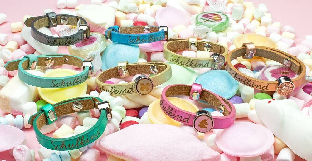 Sadingo Lederarmband Schulkind - 1 Armband - Geschenk Top Angebot