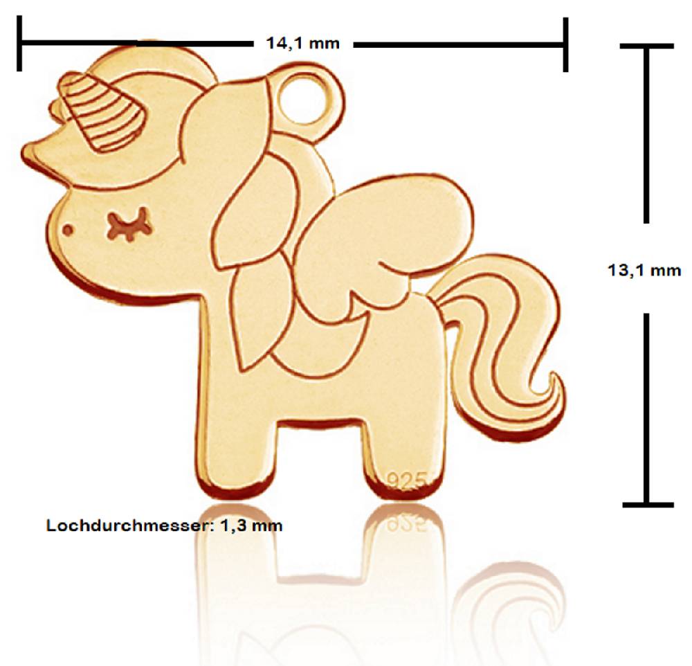 Sadingo Schulkindarmband mit 925er Einhorn Anhänger Online Outlet