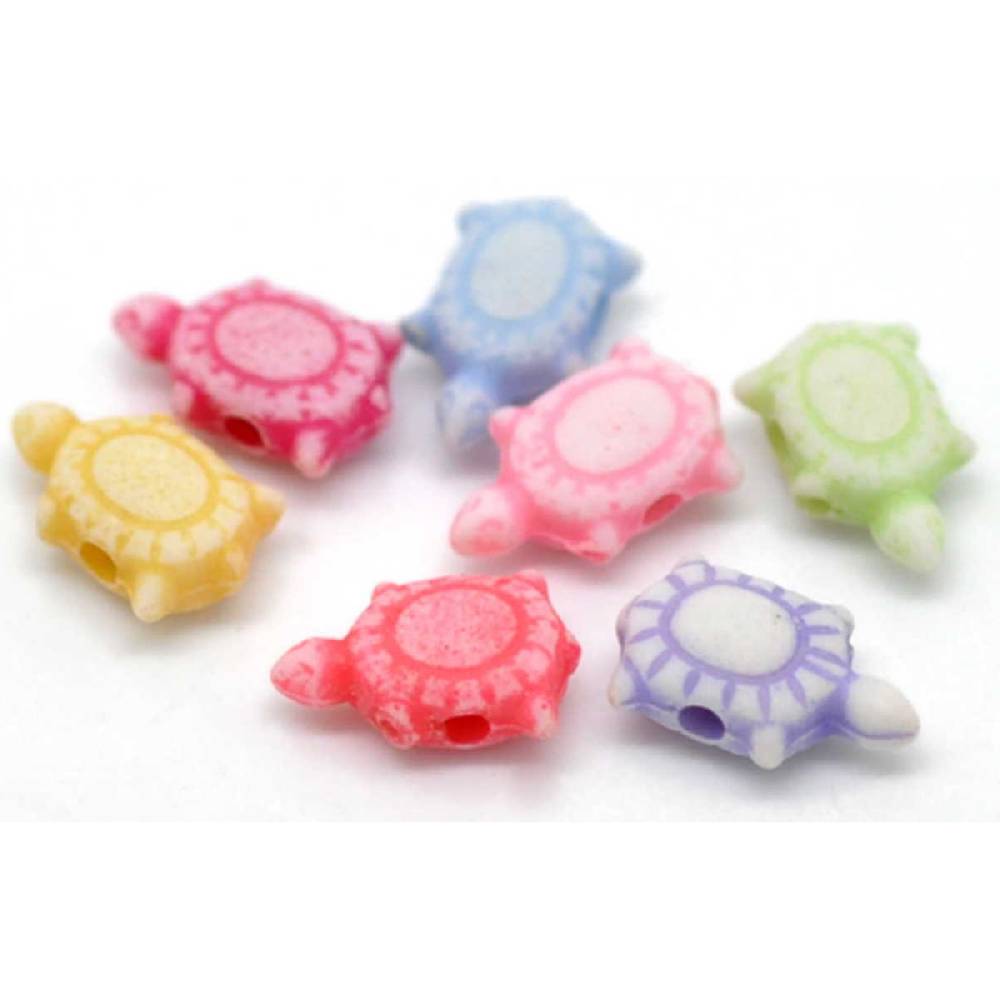 Sadingo Acrylperlen Schildkröte | 500 Stück, 6x10mm Blitzangebot