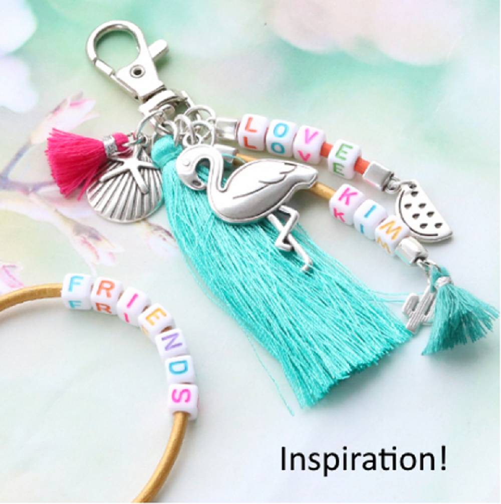 Sadingo Buchstabenperlen, bunte Schrift, Acrylperlen - 90 Stück Discount Store für neue Produkte