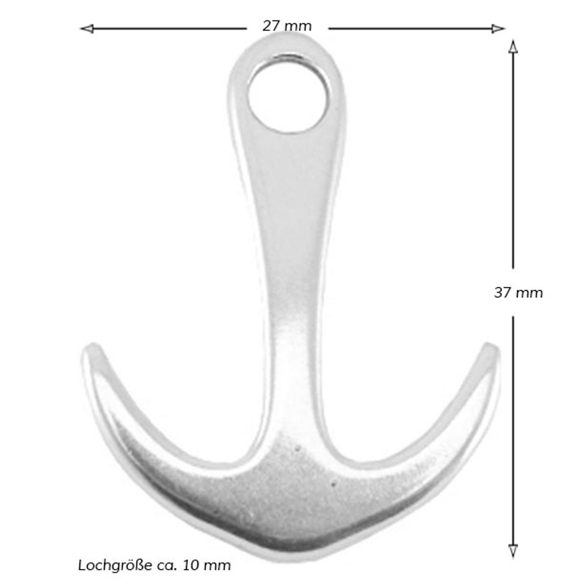 Sadingo Schmuckanhänger Anker - 1 Stück - 35 x 27 mm Riesige Rabatte