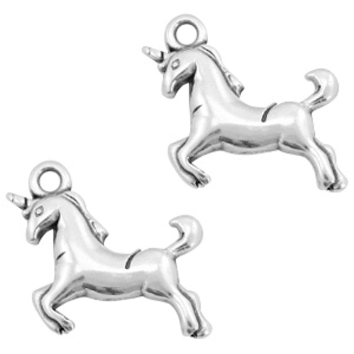 Sadingo Anhänger Einhorn aus Metall, 17 x 16 mm 1 Stück Online