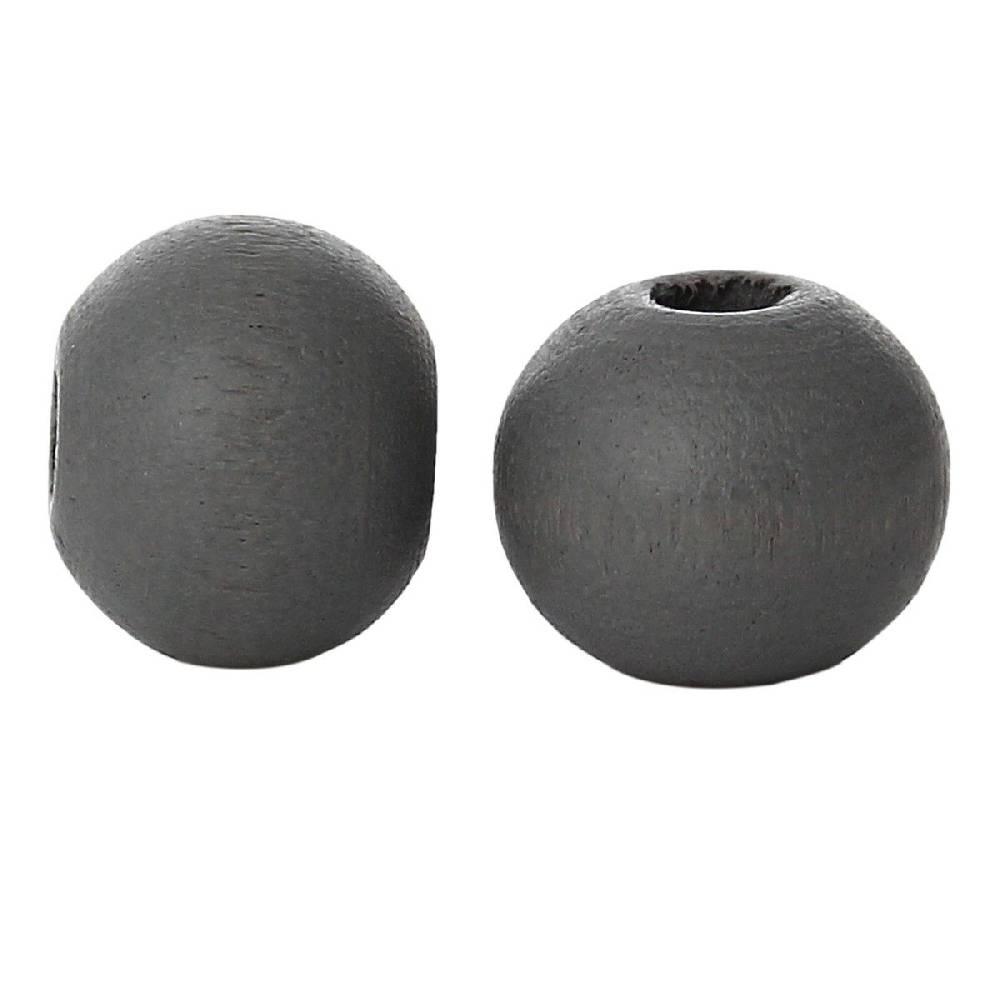 Sadingo Holzperlen Dunkelgrau - 50 Stück - 6 mm Hotsell