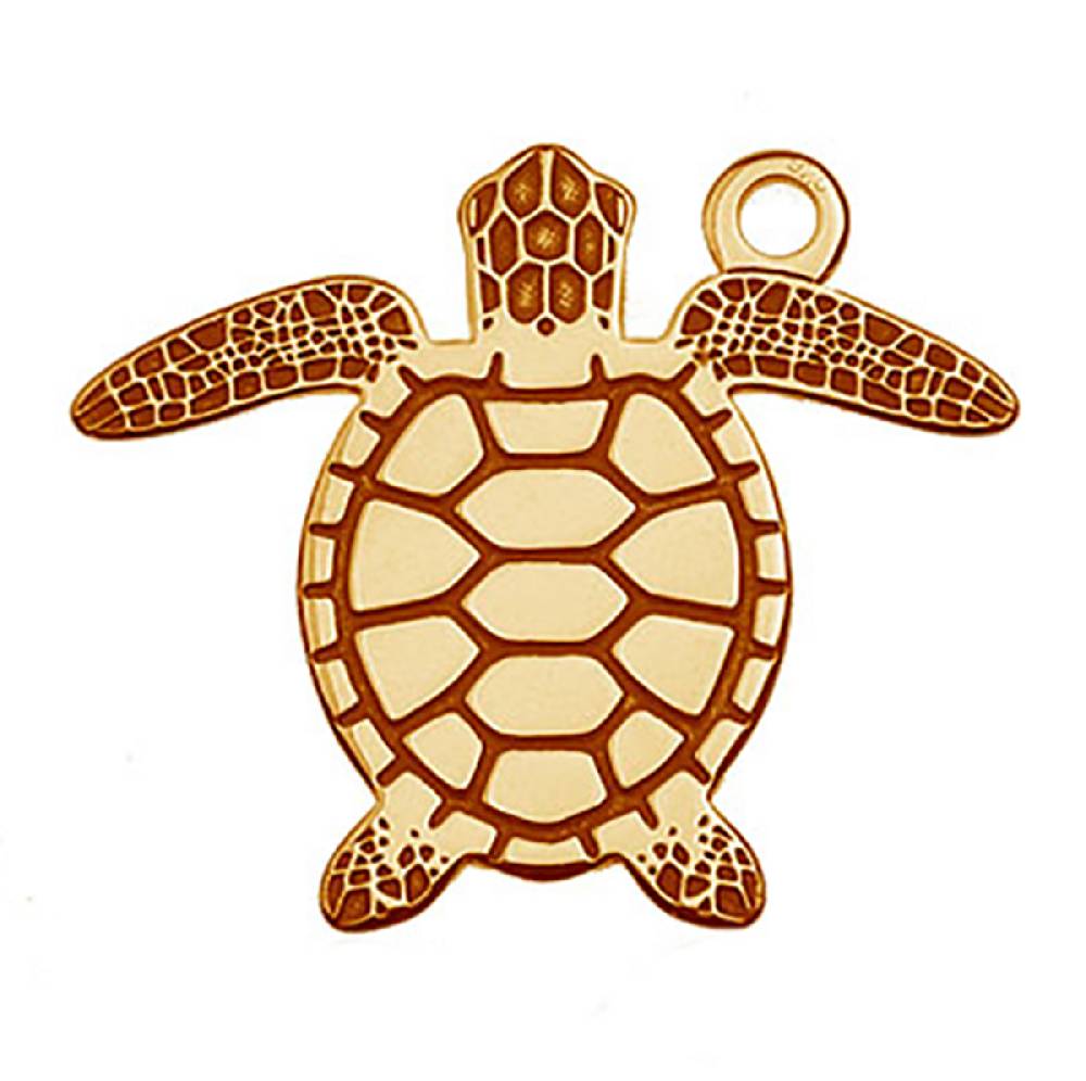Sadingo Schmuckanhänger Schildkröte 13,8 x 16,1 mm Kostenloser Versand