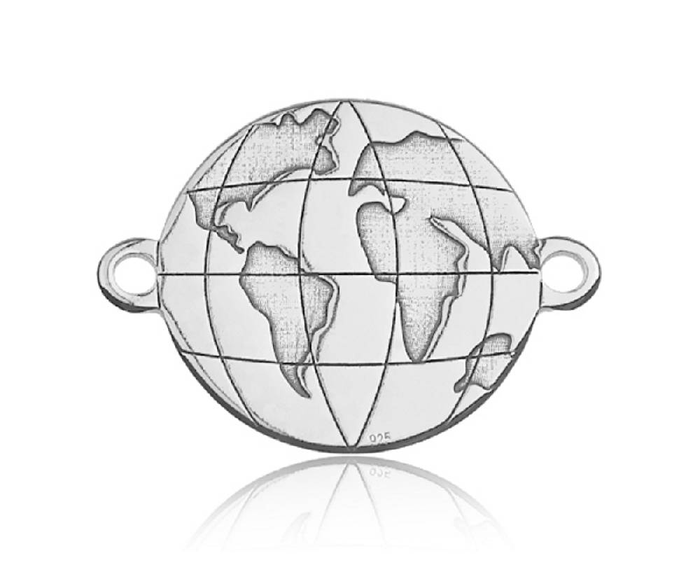 Sadingo Schmuckverbinder Globe | 12,1x16,1 mm Großer Ausverkauf