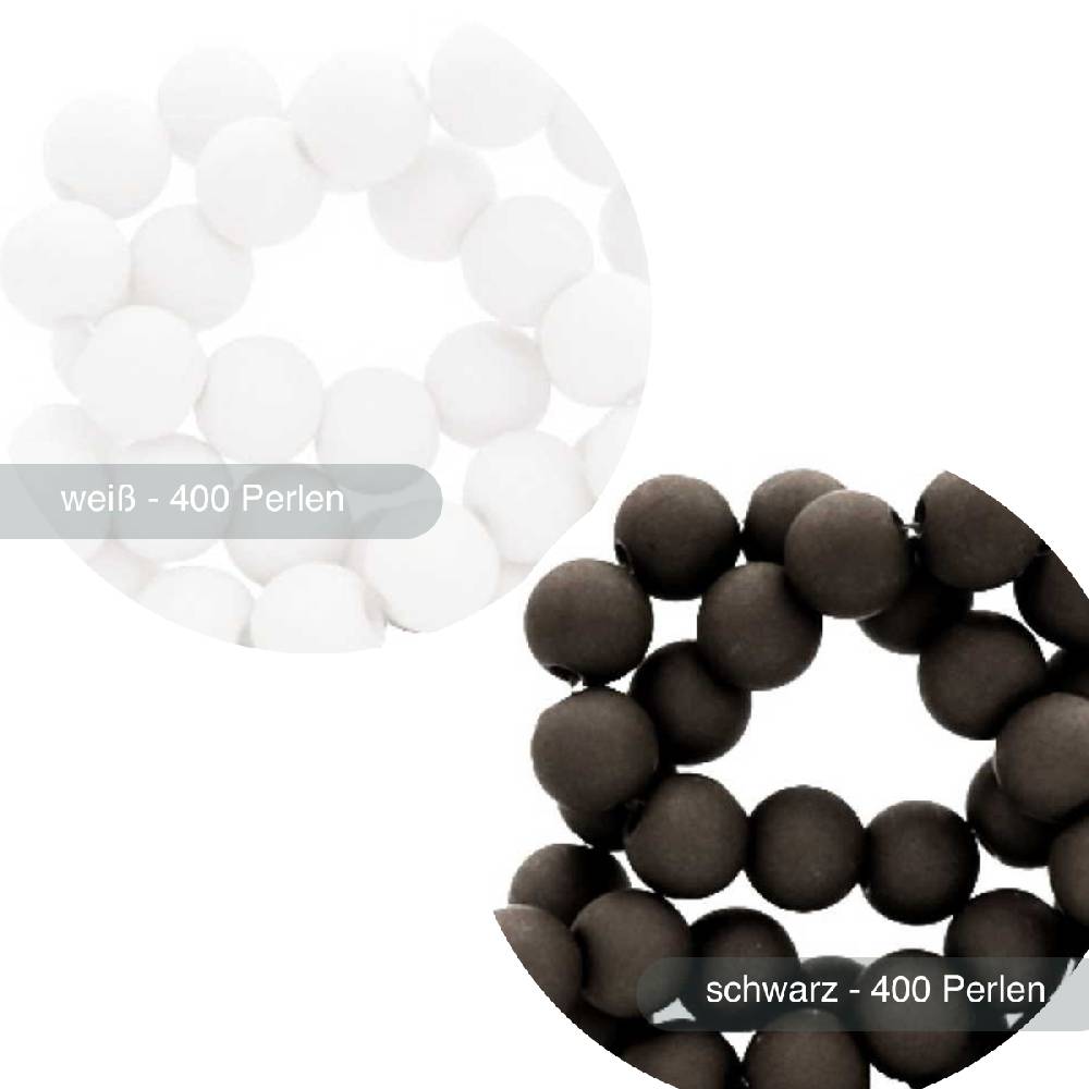 Sadingo Acrylperlen matt | 400 Stück, 8mm Jubiläumsangebot