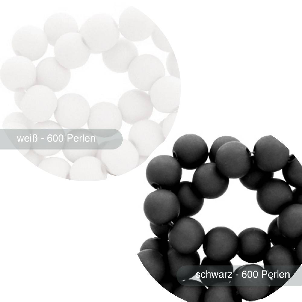 Sadingo Acrylperlen matt | 600 Stück, 6mm Lagerräumung