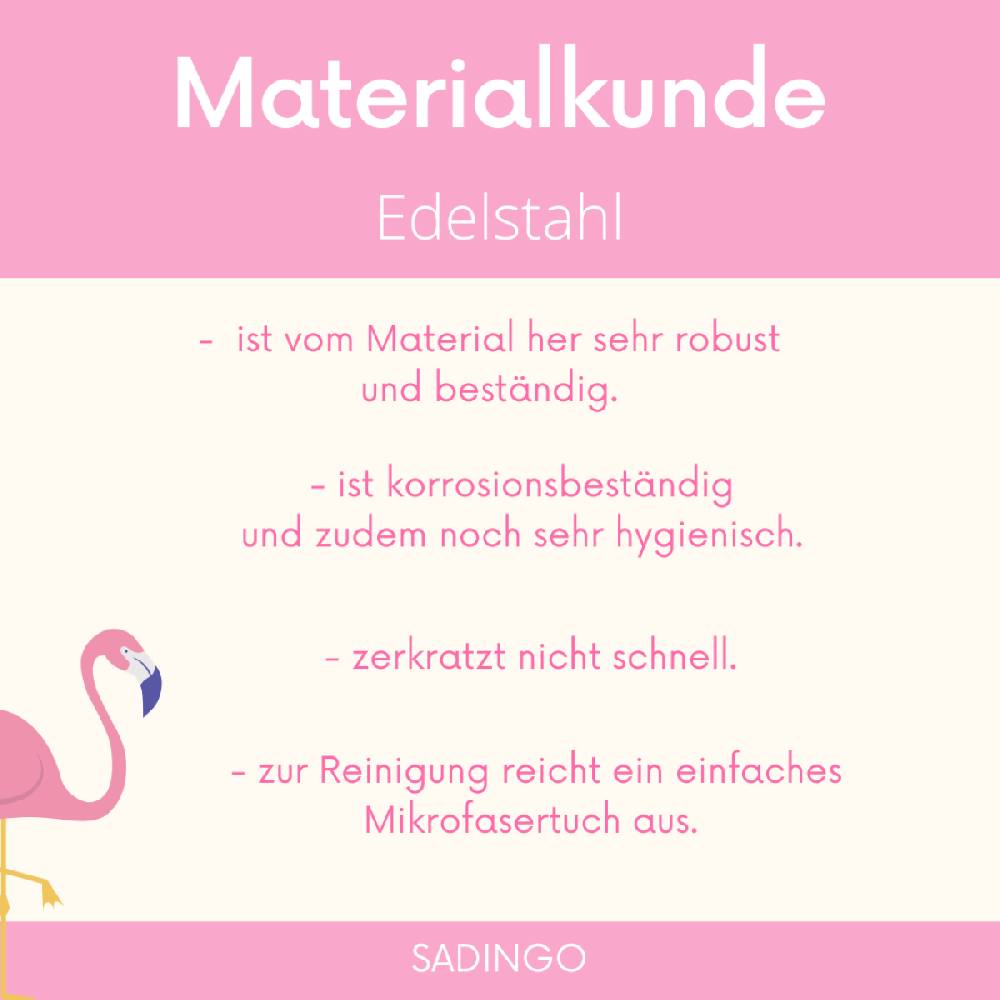 Sadingo Buchstabenperlen Edelstahl 2 Stück 10mm, Buchstabe wählbar Neueste Mode