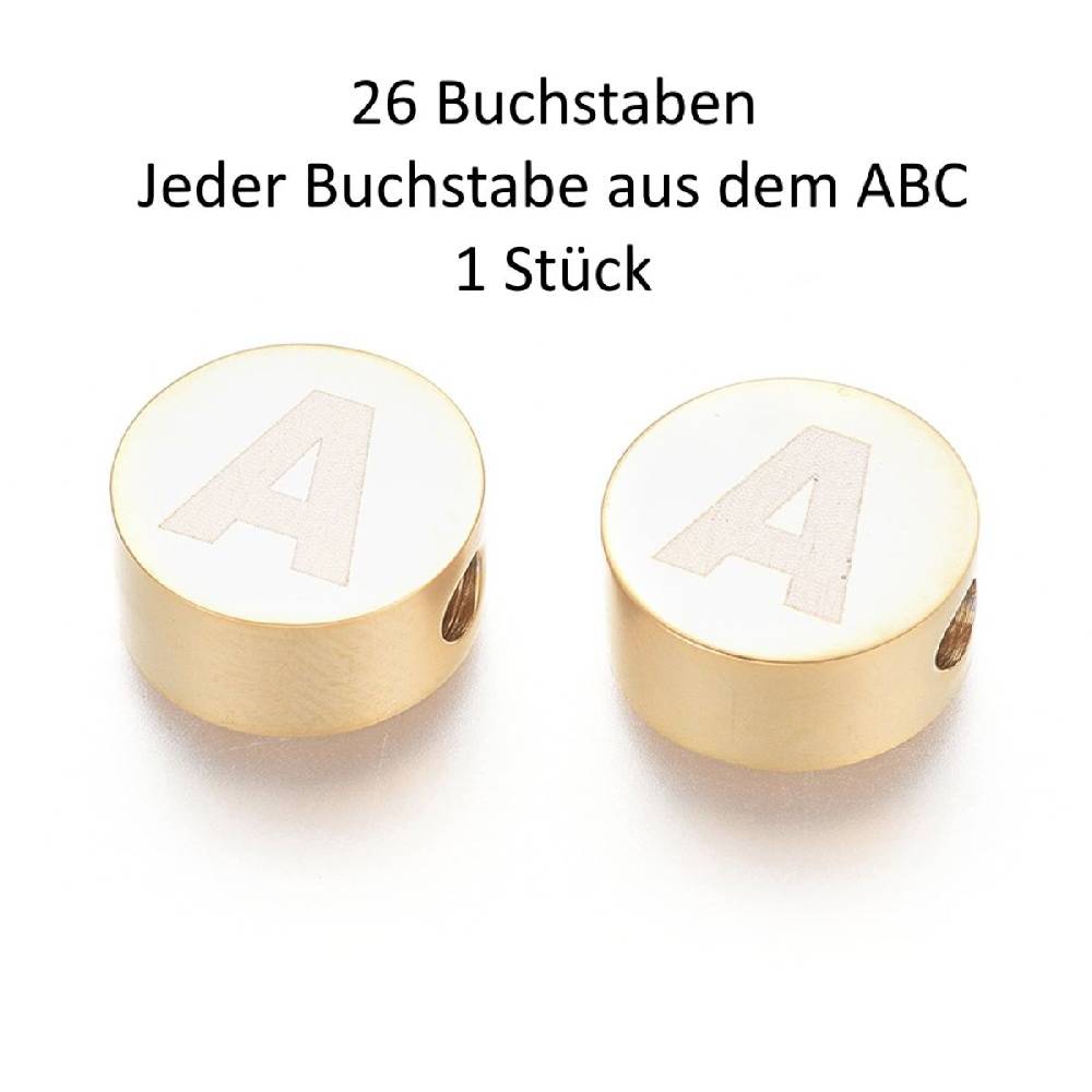 Sadingo Buchstabenperlen | 26 Stück, 10mm Zeitlich begrenztes Angebot