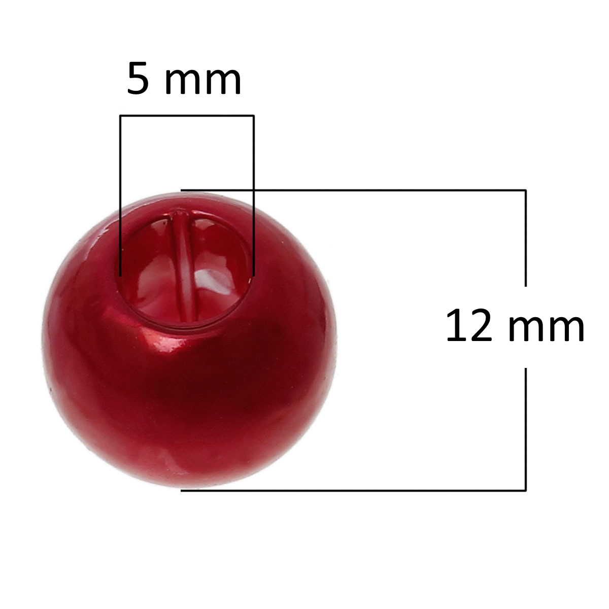 Sadingo Acrylperlen Bunt | 100 Stück, 12mm Kauf eins, bekomm eins gratis