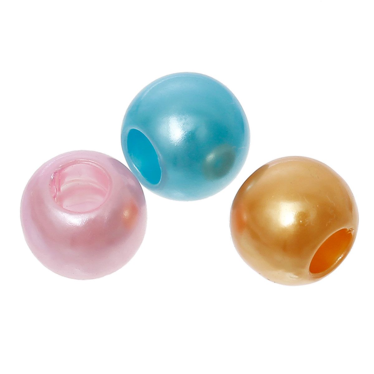 Sadingo Acrylperlen Bunt | 100 Stück, 12mm Kauf eins, bekomm eins gratis