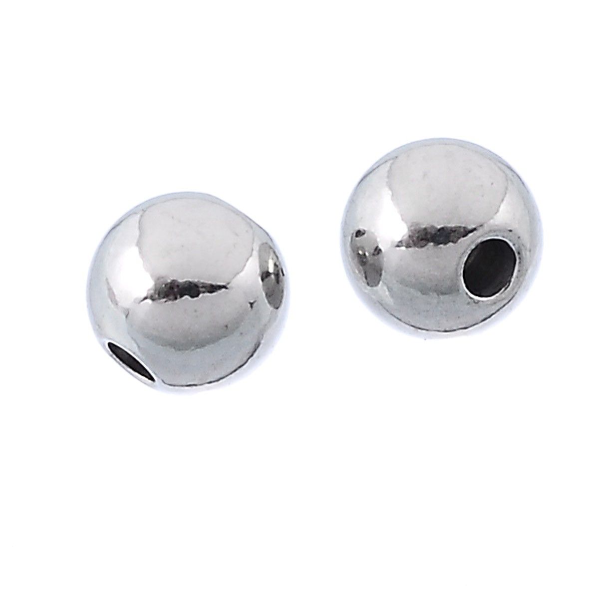 Sadingo Metallperlen in Silber | 4 mm, 50 Stück Wochenangebot
