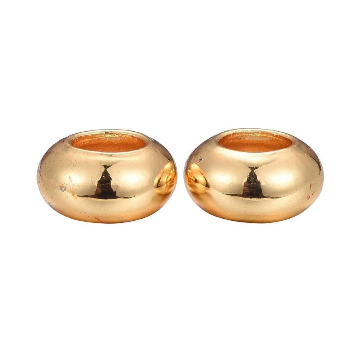 Sadingo Metallperlen Set, 30 Perlen, 3 Farben - Silber, Gold, Rosegold Begrenzte Freigabe