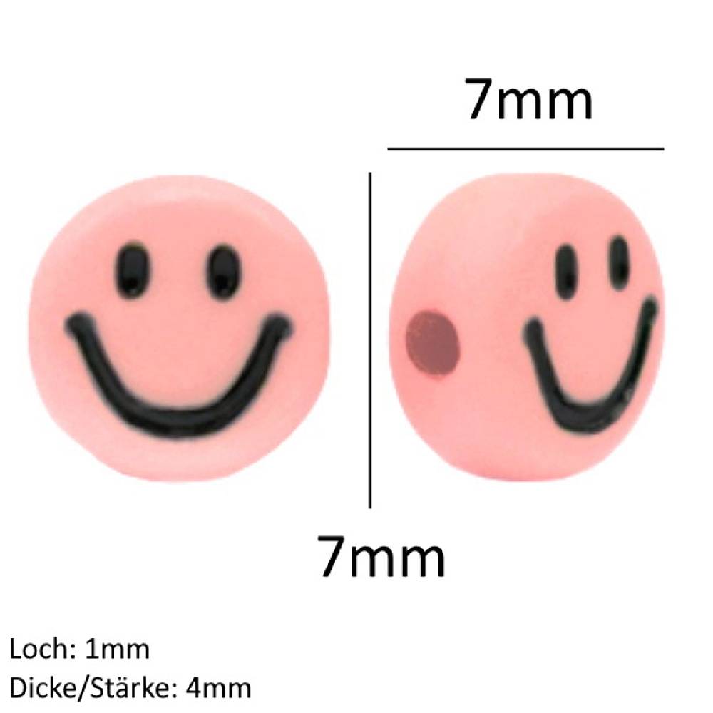 Sadingo Acrylperlen Smiley | 90 Stück, 7mm Bis zu 50% Rabatt