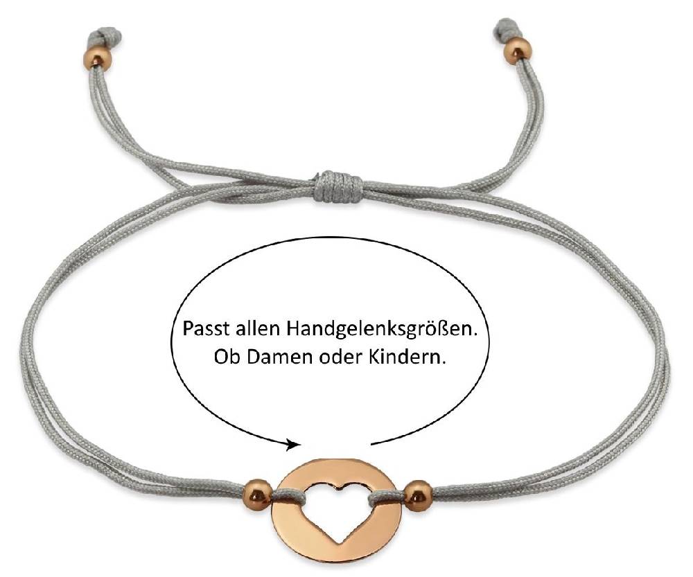Sadingo Milosa Herz Armband Sterling Silber Rosevergoldet Begrenzt auf 3 Tage