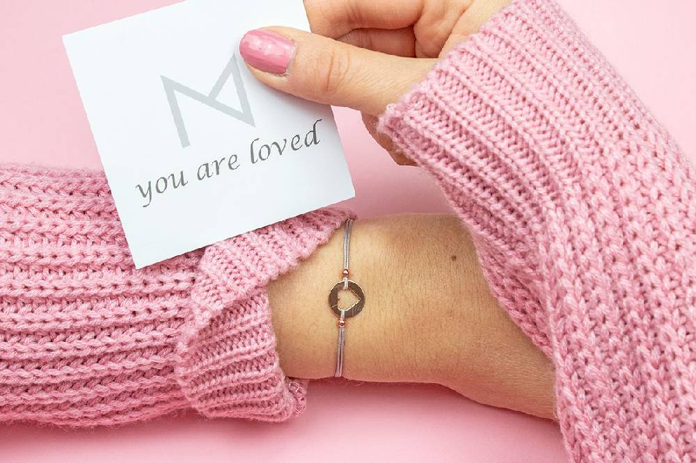 Sadingo Milosa Herz Armband Sterling Silber Rosevergoldet Begrenzt auf 3 Tage