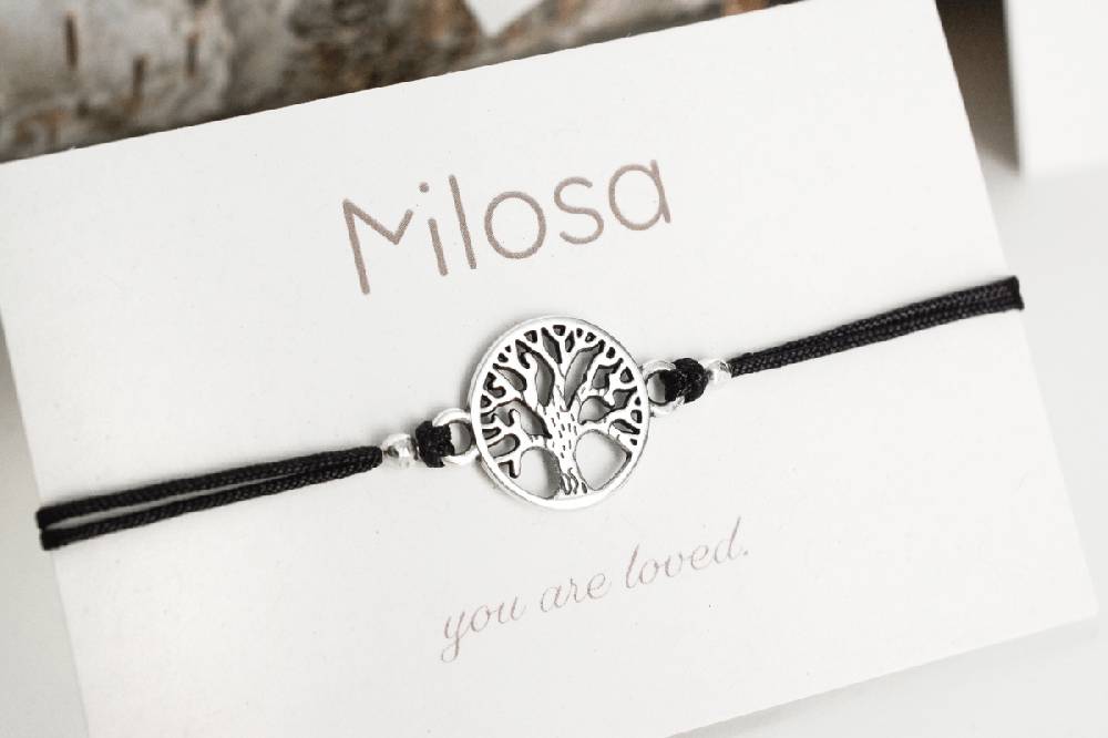 Sadingo Milosa Lebensbaum Armband Damen (verstellbar) 50% Rabatt für begrenzte Zeit