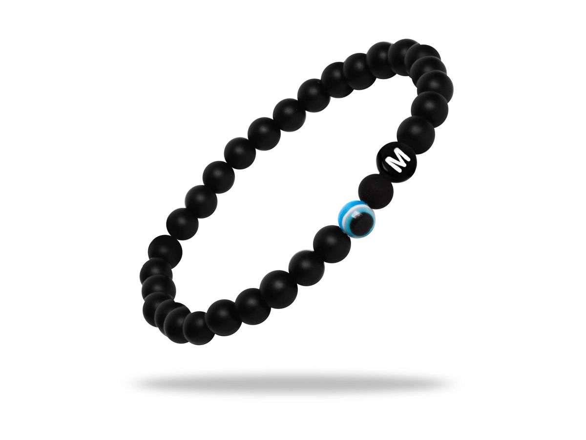 Sadingo Partnerarmband Set "MEADOW" aus schwarzen Achatperlen Rabatte dieses Monats