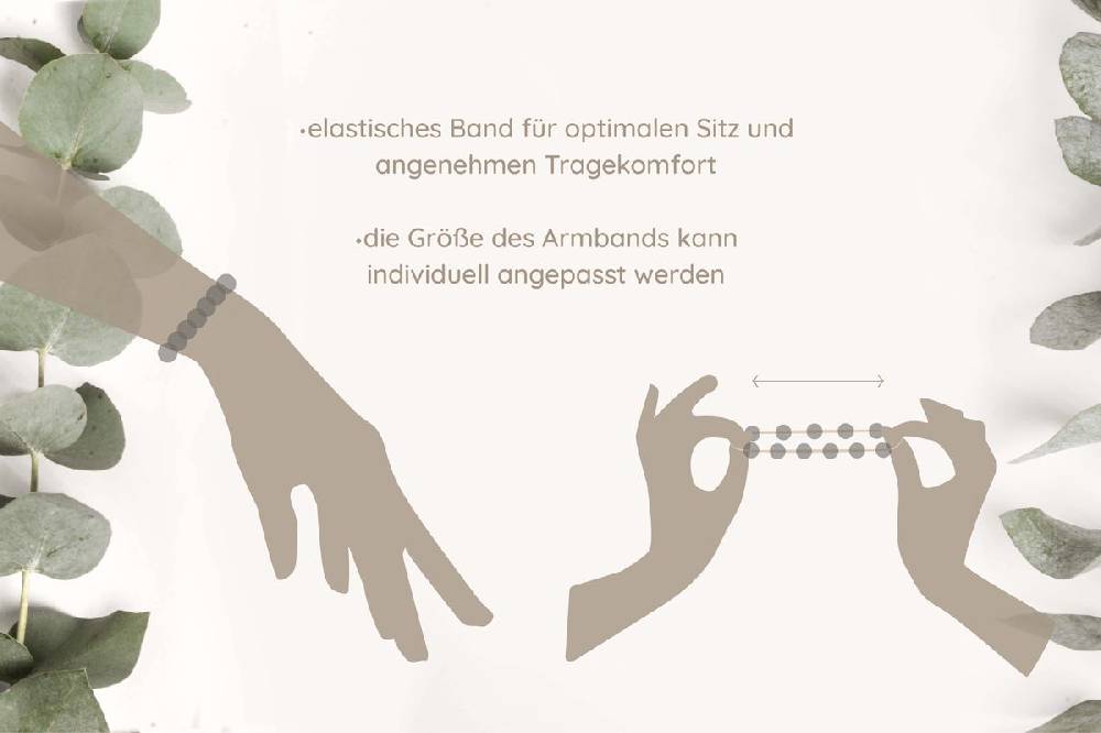 Sadingo Partnerarmband Set "ISLAND" aus schwarzen Natursteinperlen 2025
