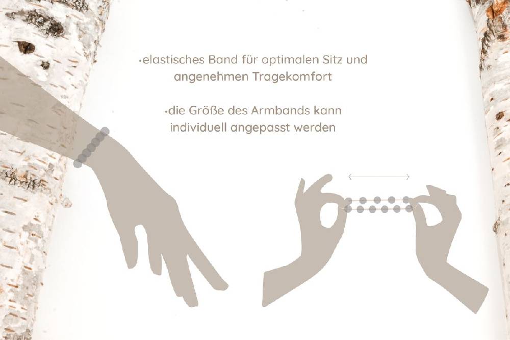 Sadingo Partnerarmband Set "STAR" aus schwarzen Natursteinperlen Outlet