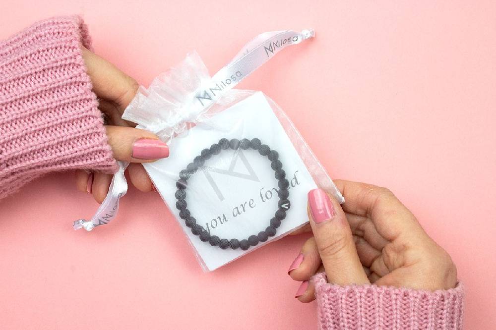 Sadingo Partnerarmband mit Buchstaben und Achat Perlen im Angebot