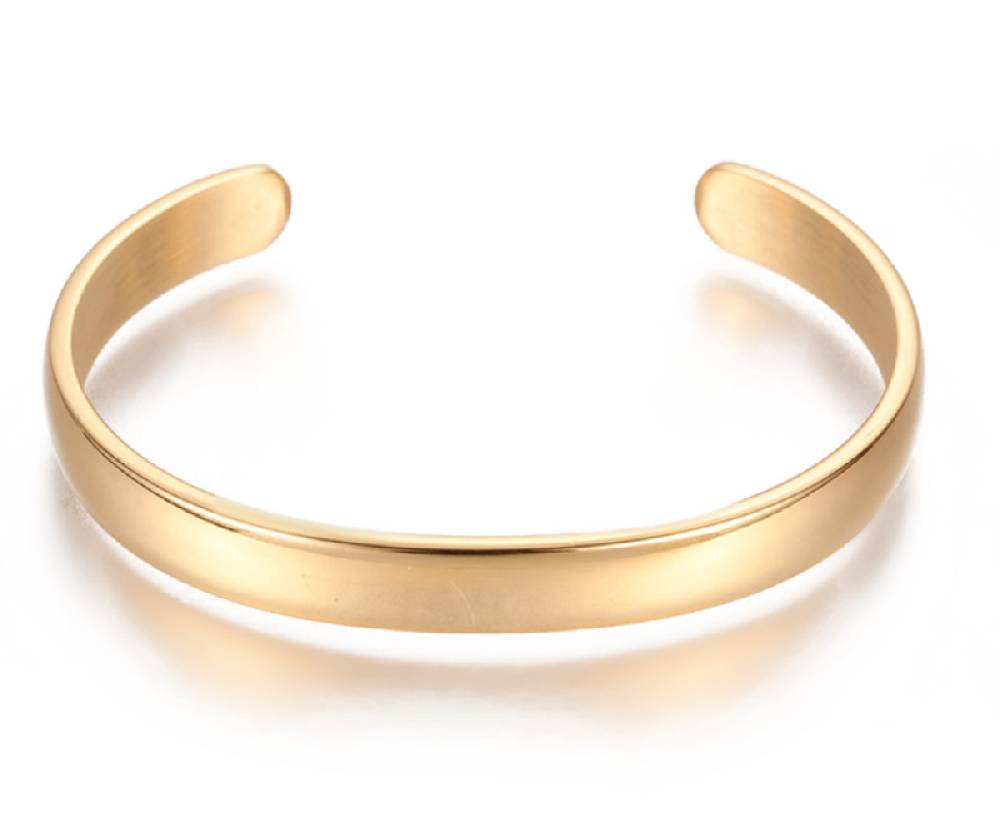 Sadingo Armreif Edelstahl, gold oder silber wählbar Günstiger Verkauf